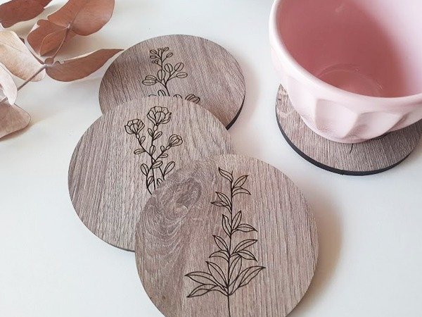 Producto - Posavasos Flora / 4 unidades