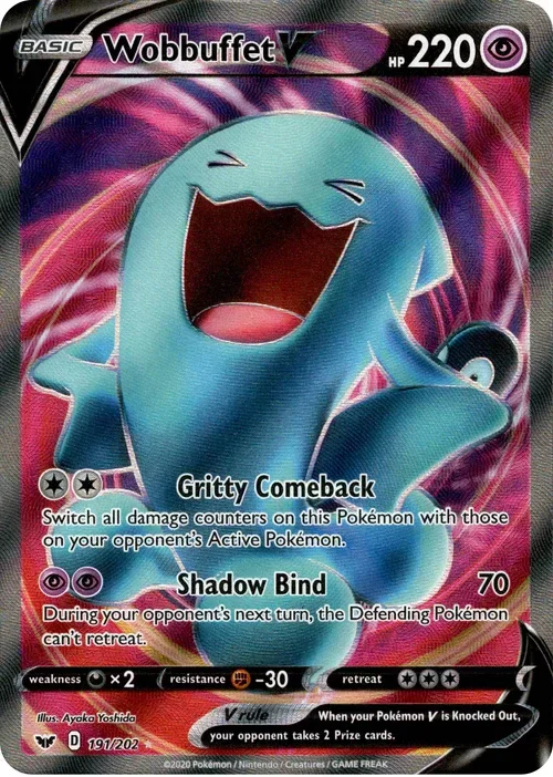Producto - Wobbuffet V Full Art - 191/202 - Sword and Shield - Holo
