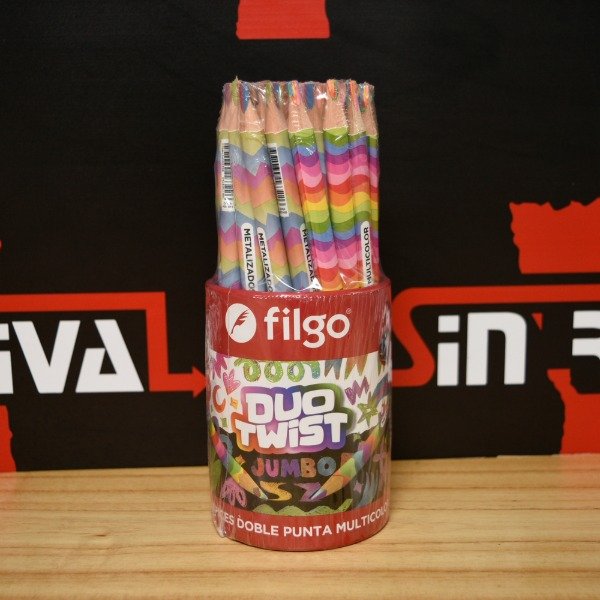 Producto - LAPICES JUMBO DOBLE PUNTA DUO TWIST PN401J-T36-BIC