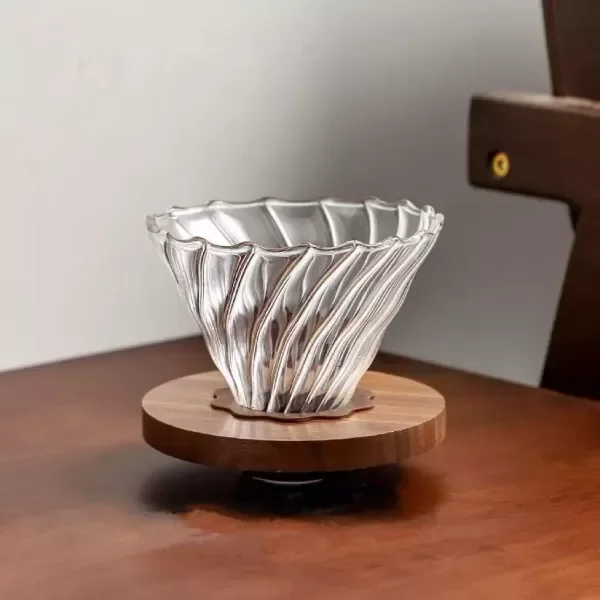 Producto - V60 Glass Dripper Porta Filtro De Café De Vidrio Y Nogal