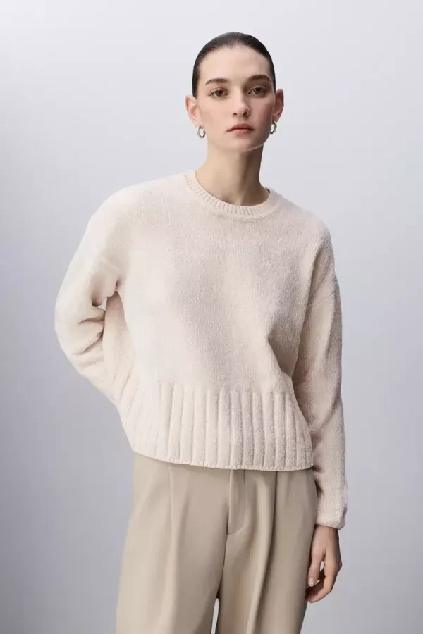 Producto - Sweater cuello redondo crudo Lefties - 1