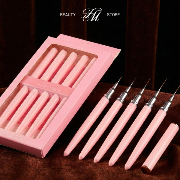 Producto - CITY GIRL PINCELES LINERS X5U ROSA