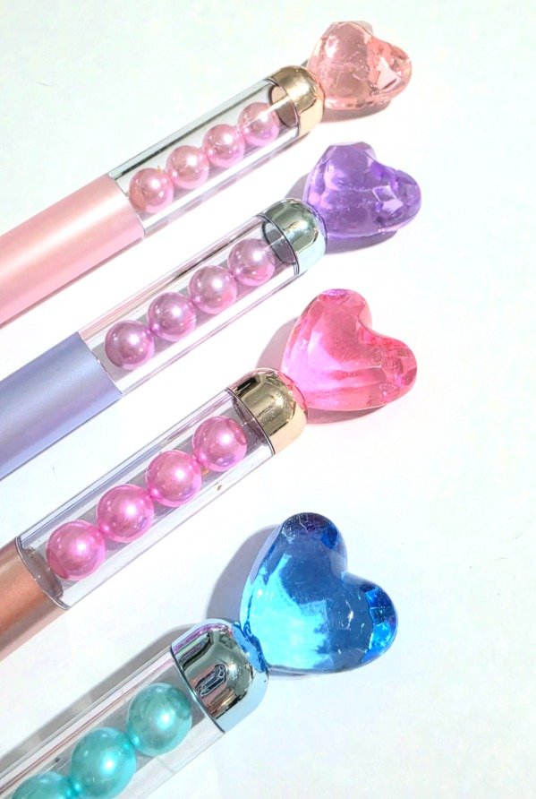 Producto - Birome Corazón con Perlas - 1