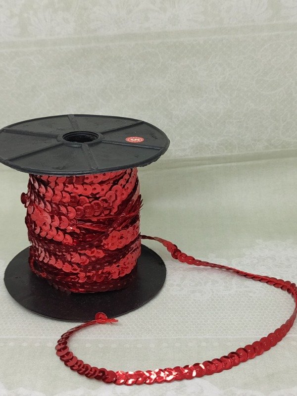 Producto - Lentejuela roja c metro