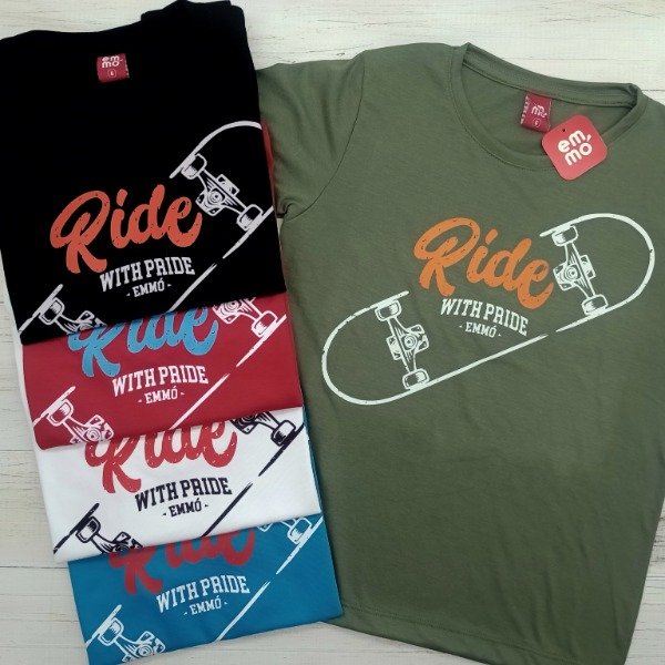 Producto - Remera de varon manga corta Ride with pride