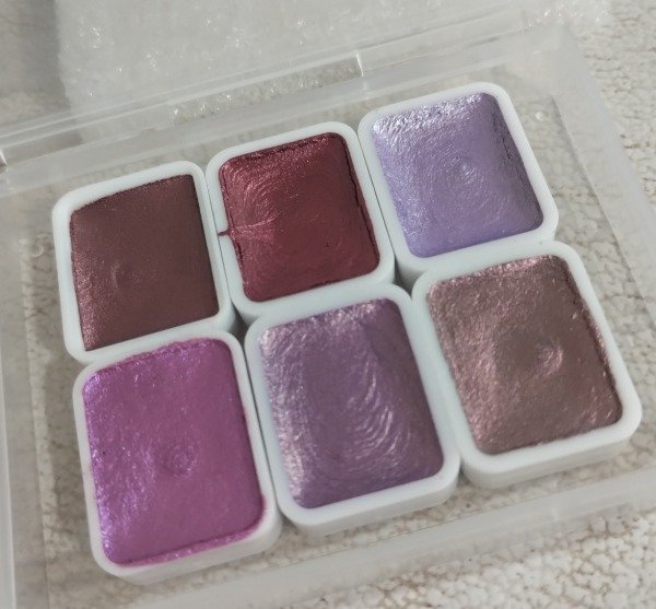 Producto - Mini paleta acuarelas metalizadas. - 6