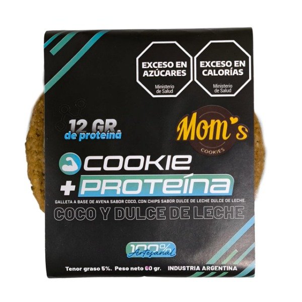 Producto - Galleta Proteica de Coco y Dulce de Leche - Moms-