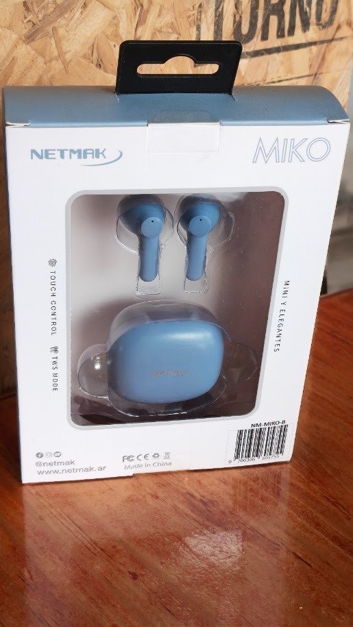 Producto - Auriculares Inalambricos Bluetooth Manos Libres Celular Netm Color Azul - 1