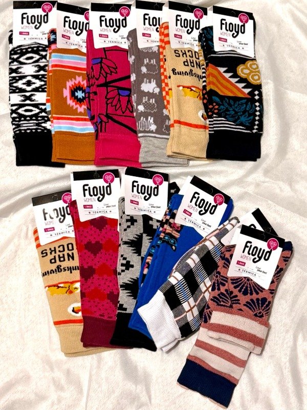 Producto - Floyd Medias Algodón Térmicas De Dama Estampada