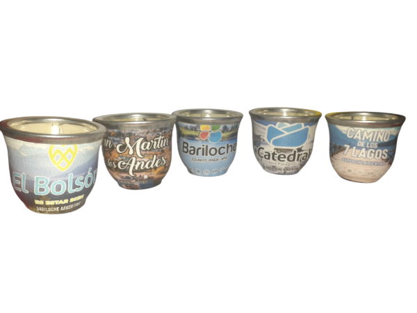 Producto - MATE DE VIDRIO FORRADO CON MOTIVOS REGIONALES