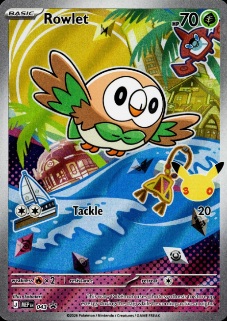 Producto - Rowlet MEP043 - ME Black Star Promos
