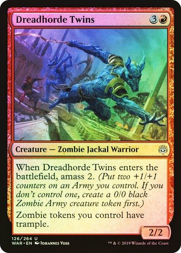 Producto - Dreadhorde Twins Foil  War of the Spark