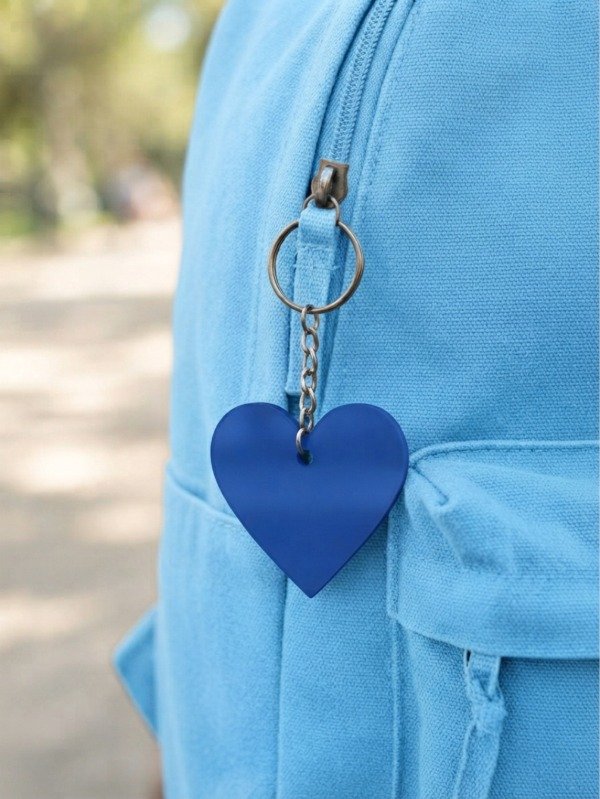 Producto - Llavero Corazón / Azul Mar - 0