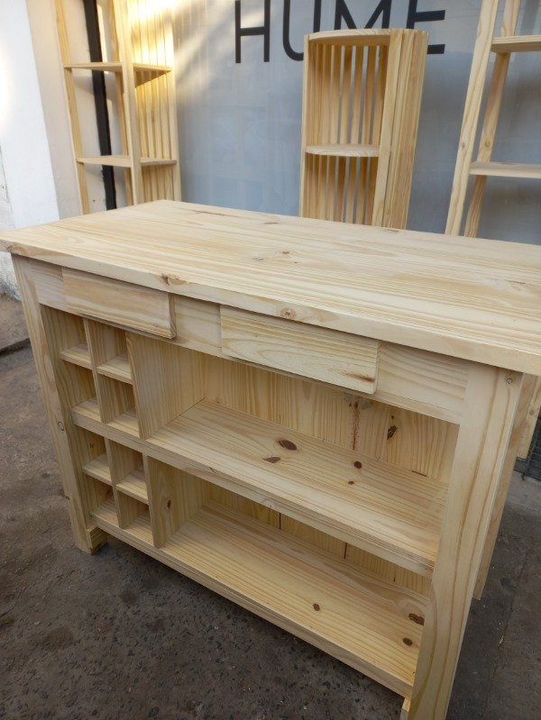 Producto - MESA ISLA BODEGA CAJONES