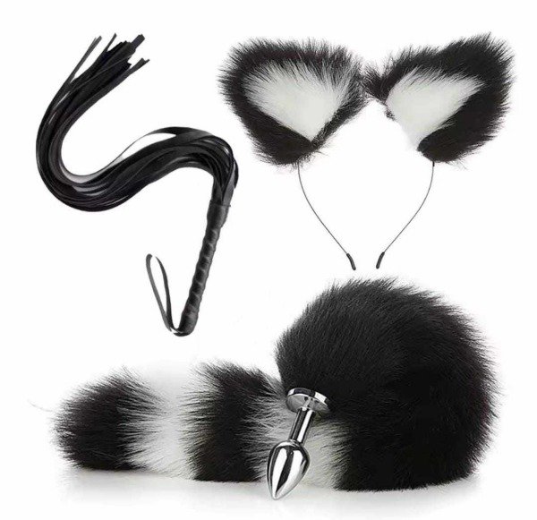 Producto - Set Tiara Plug Cola de Zorro + Accesorios