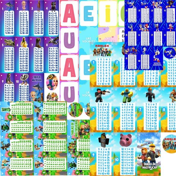 Producto - KIT LLAVEROS EDUCATIVOS IMPRIMIBLES