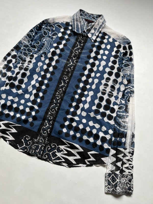 Producto - Roberto Cavalli Camisa All-Over Bandana Polka Dot Print - 4