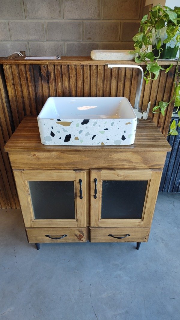 Producto - vanitory 80 bacha loza pintitas