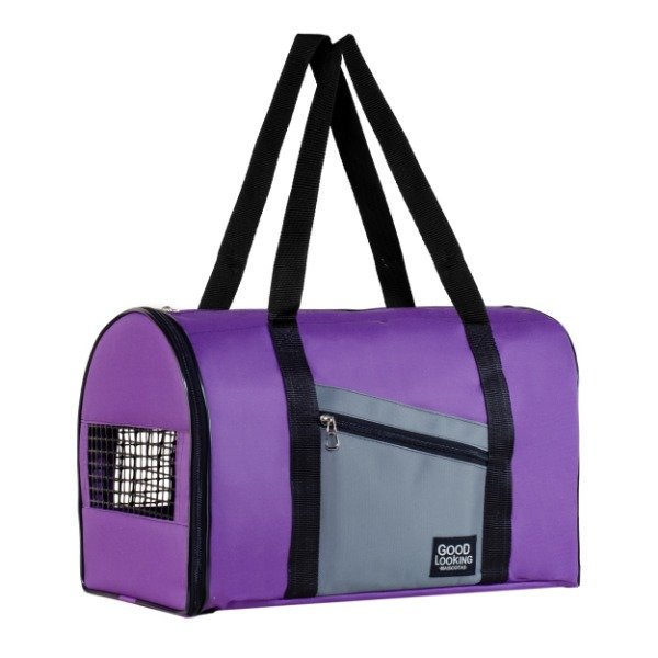 Producto - Bolso Transportador Liviano para Perros y Gatos - Uso Diario - VIOLETA