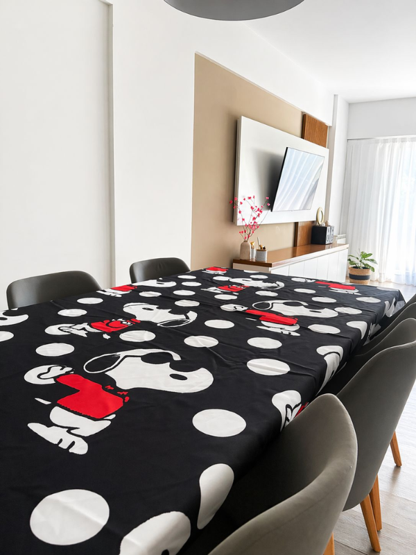 Producto - Mantel Tela Snoopy Negro
