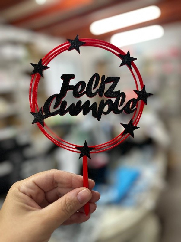 Producto - TP ACRÍLICO ROJO Y NEGRO F.C.