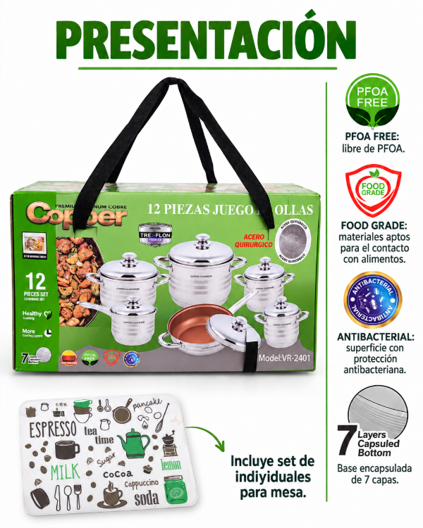 Producto - JUEGO DE OLLAS ALEMANAS 12 piezas - 3