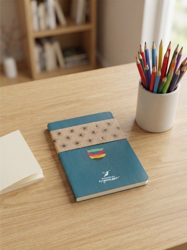 Producto - Libretita A6 / Florcita de mis Sueños / Celeste Soft - 1