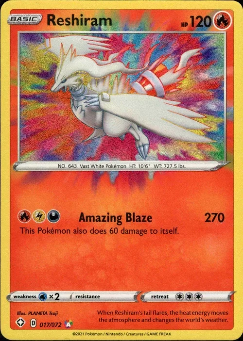 Producto - Reshiram - 017/072 - Shining Fates - Holo