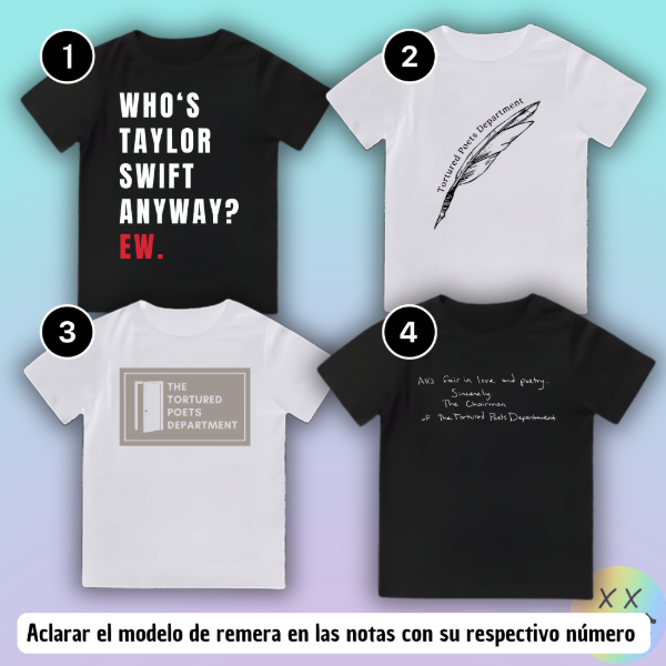 Producto - Baby Tee Taylor Swift #5 (varios modelos)