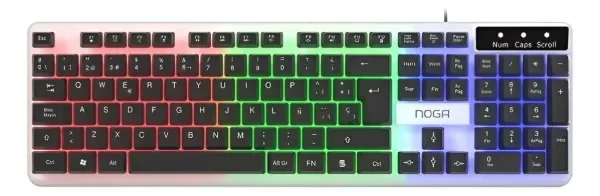 Producto - Teclado Gamer Pc Usb Luces Led Retroiluminado Noga Nkbt100