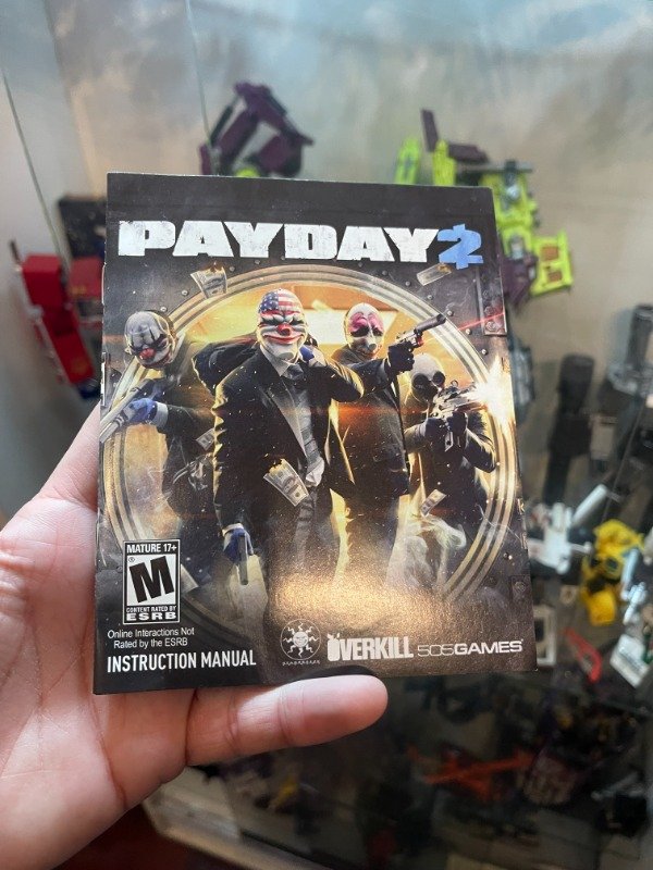 Producto - MANUAL PLAYSTATION 3 PAYDAY2