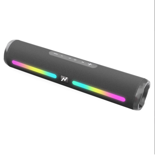 Producto - Parlante 1.0 portable 5W -bluetooth 5.3 -aux/fm-luces led RGB c/efectos