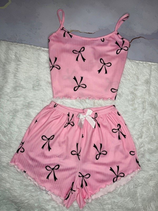 Producto - Pijama imp Moño negro