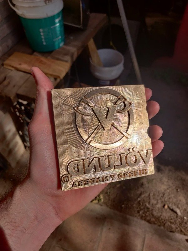 Producto - Sello de Bronce Personalizado 5x5cm - Para Cuero Madera Pan