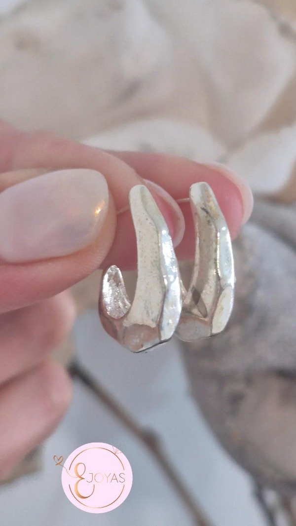 Producto - Aros pasantes acero blanco