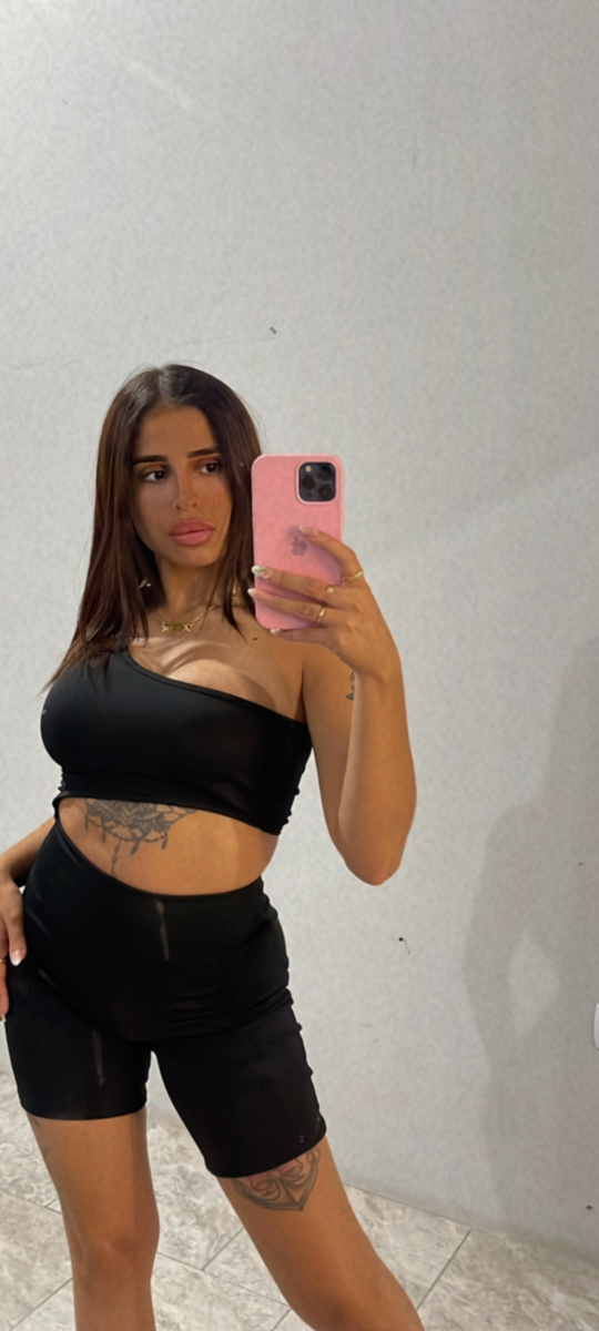 Producto - CATSUIT ASIMETRICO SABRI CORTO NEGRO