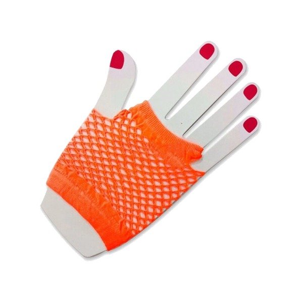 Producto - Guantes de red cortos color naranja fluo