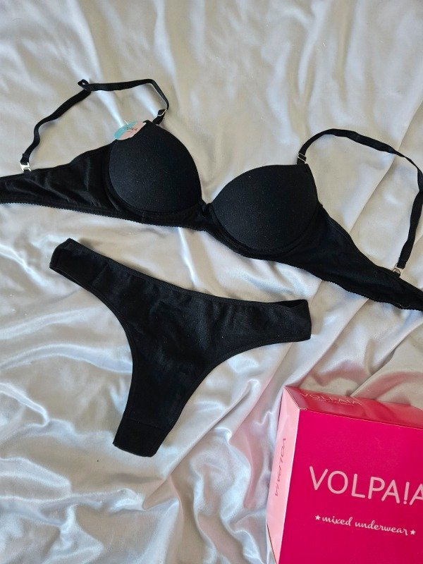 Producto - CONJUNTO DE ALGODON VOLPAIA (A13 C) NEGRO