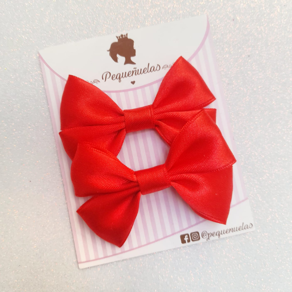 Producto - Mini Moños Emma Rojo