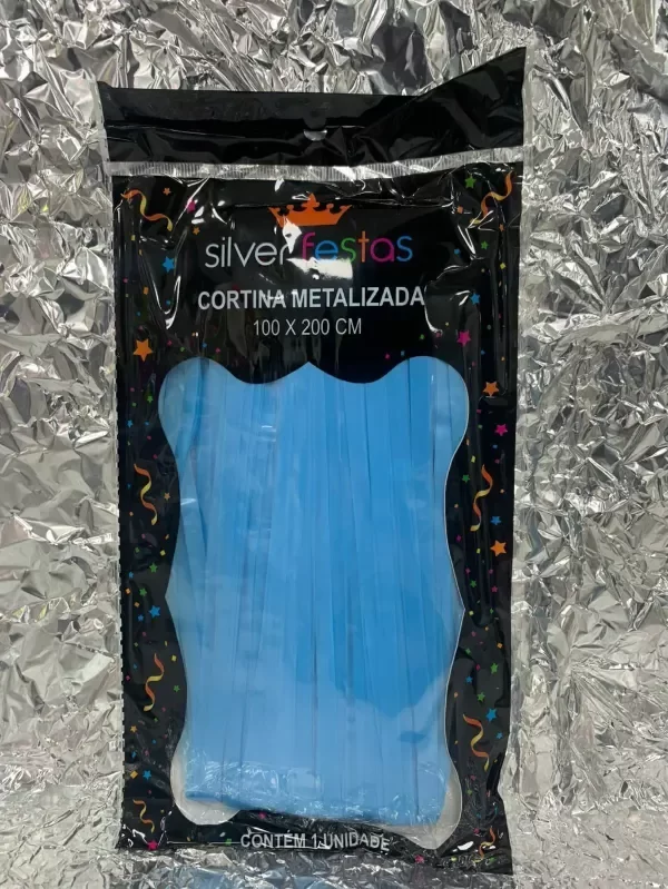 Producto - Cortina neón celeste