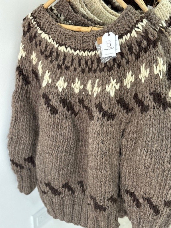 Producto - Sweater lana hilada - vison