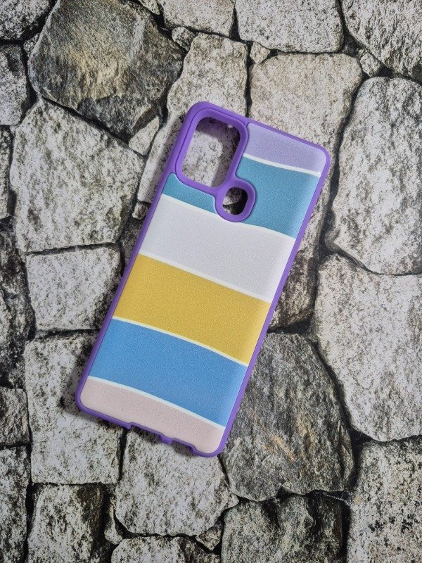 Producto - Funda rígida diseño Samsung A21s arcoíris