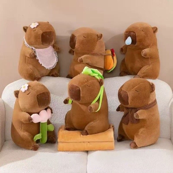Producto - Peluche con manta capybara 45cm