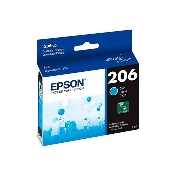 Producto - Epson T206220-AL - Cyan - 2 ml - Para XP-2101