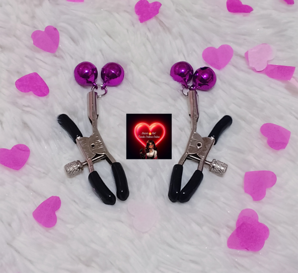 Producto - Pinzas para Pezones con Cascabel Púrpura