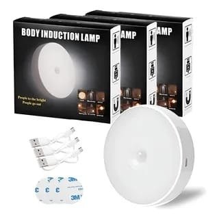 Producto - Lámpara luz de noche recargable con sensor de movimiento nocturno