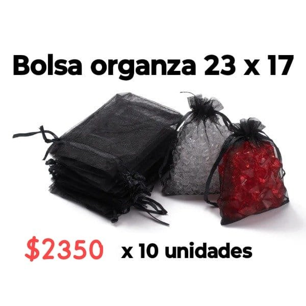 Producto - Bolsa de organza negra x10 un
