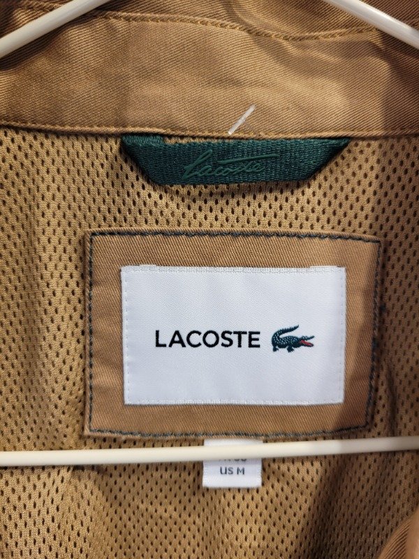 Producto - Campera LACOSTE tostado de gabardina Talle M - PRECIO: 145X - 5