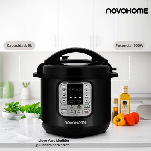 Producto - Olla A Presión -Digital -Multifunción -5 Lts -Novohome(NH-OM900) - 1