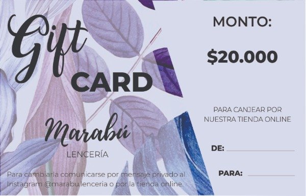 Producto - Gift Card - 20.000